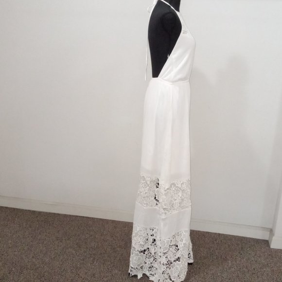 Lulus Dashing Dame White floral islet dress. - Picture 7 of 11